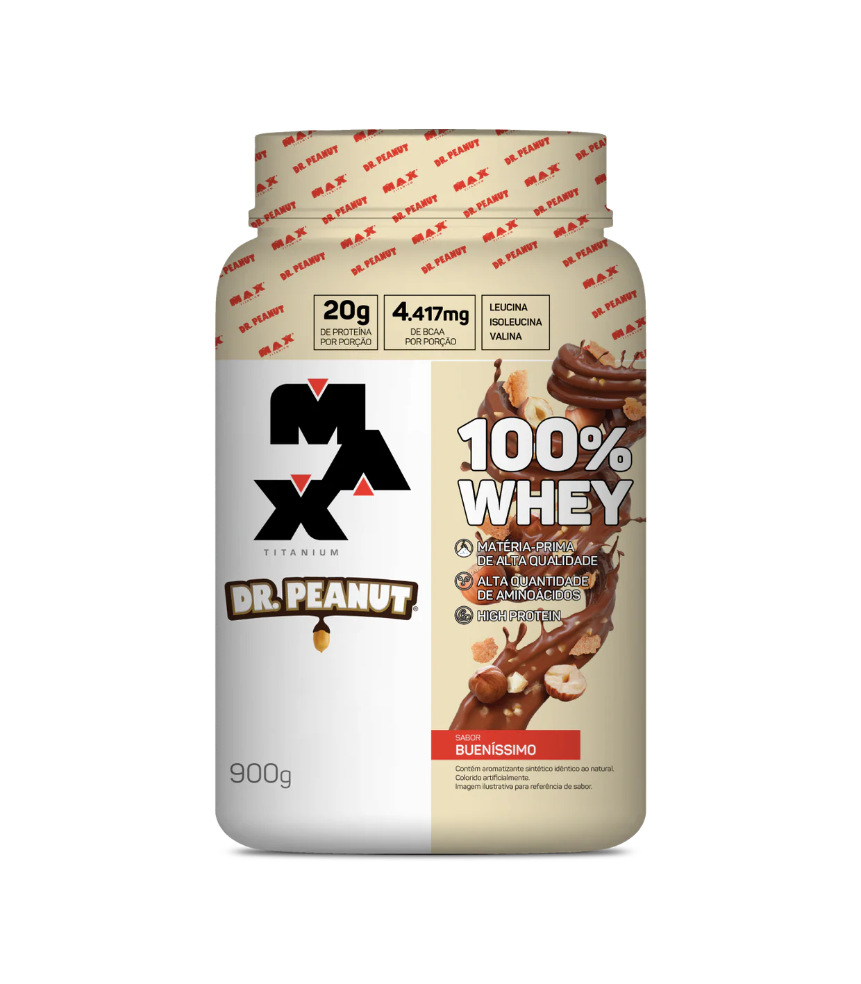 100% Whey Dr. Peanut 900 g sabor Bueníssimo