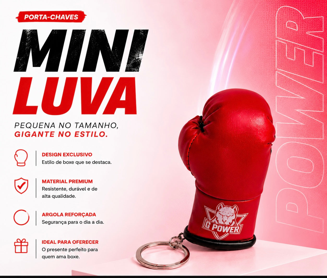 Chaveiro Luva de Boxe