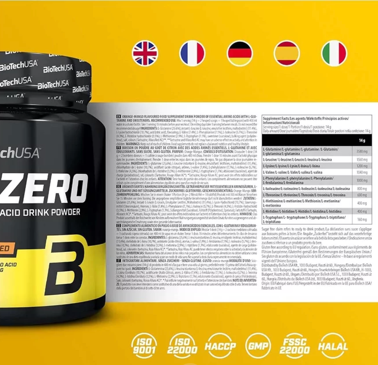 Amino Energy Zero  Sabor Lima 360 g