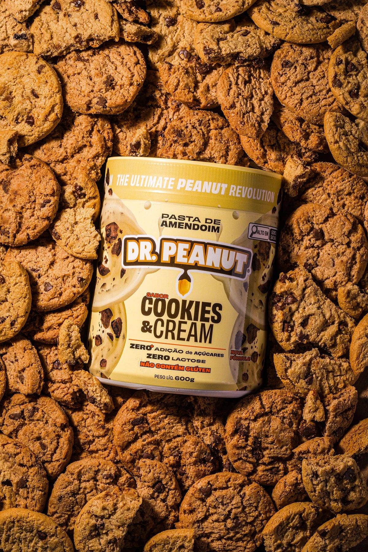 Pasta de Amendoim Cookies & Cream 600 g
