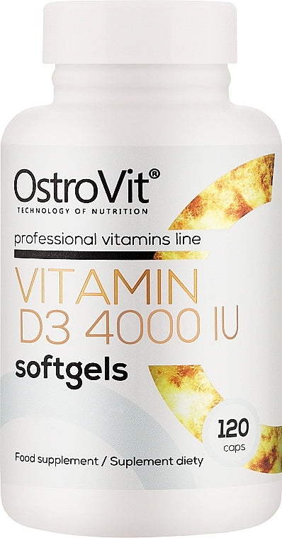 Vitamin D3 4000 IU softgels 120 cápsulas